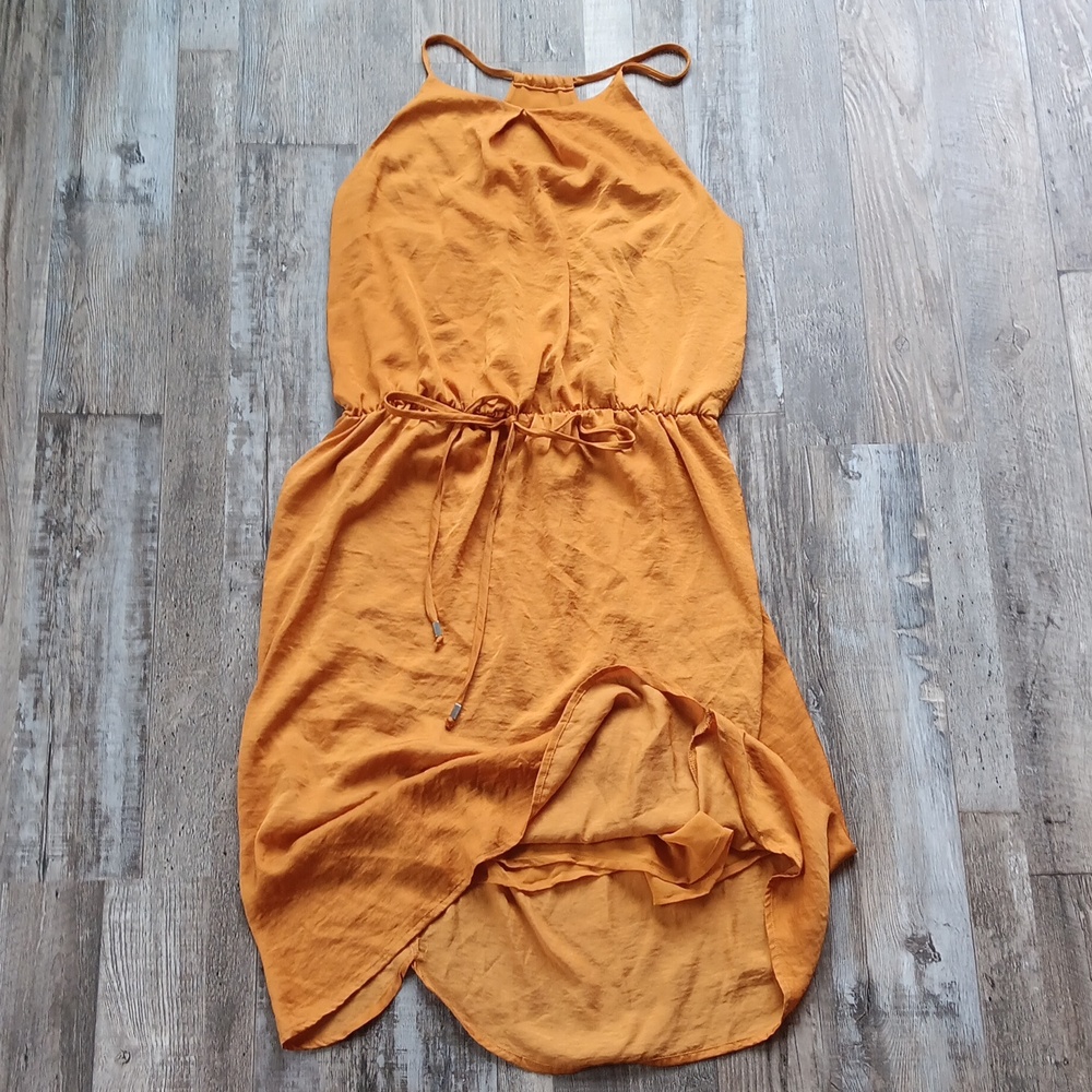 NWOT! Mossimo Mustard Gold Midi Dress XL